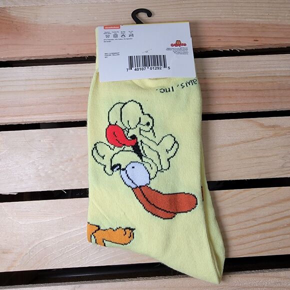 Garfield Crew Socks Crazy Socks Brand - Size Men's Shoe Size 6-12 NEW - Picture 3 of 3